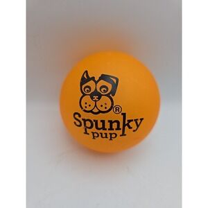 Spunky Pup Fetch & Glow Ball Dog Toy | Glowing Logo Toss Ball for Large Dogs |